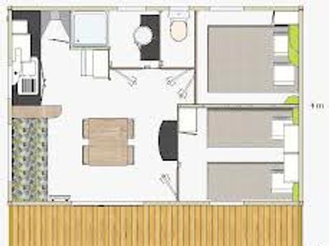 Chalet 1/5 personnes - CANNELLE - 2 chambres - TV