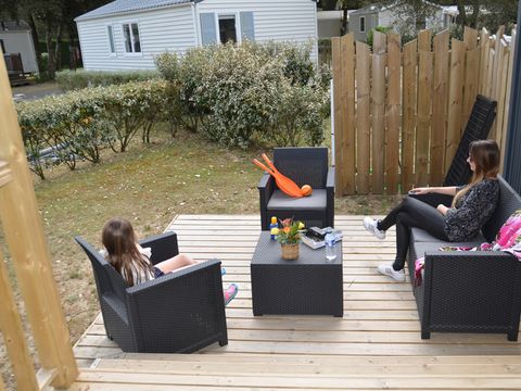 Mobilhome 1/6 personnes - COTTAGE TRIO PREMIUM- TV-LAVE VAISSELLE
