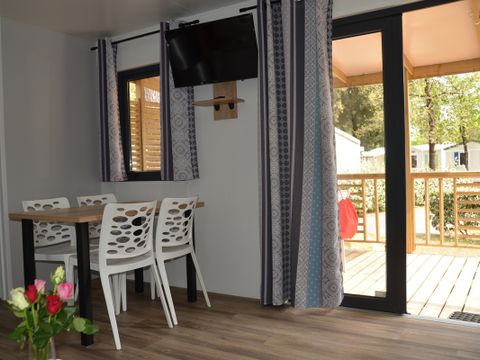 Mobilhome 1/6 personnes - COTTAGE TRIO PREMIUM- TV-LAVE VAISSELLE