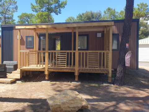 Mobilhome 1/6 personnes - COTTAGE TRIO PREMIUM- TV-LAVE VAISSELLE