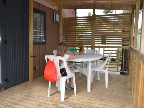 Mobilhome 1/6 personnes - COTTAGE TRIO PREMIUM- TV-LAVE VAISSELLE