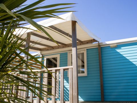 MOBILHOME 4 personnes - Cottage LITCHI - 26m² - terrasse bois semi-couverte - 2 chambres 4 pers