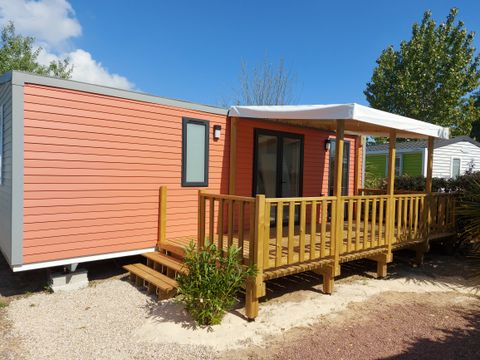 MOBILHOME 6 personnes - PAPAYE - 3 chambres - 33 m² - terrasse semi-couverte de 15 m²- 