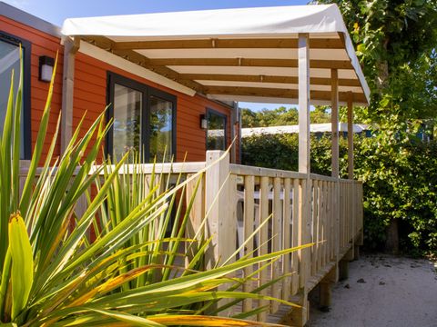 MOBILHOME 6 personnes - PAPAYE - 3 chambres - 33 m² - terrasse semi-couverte de 15 m²- 