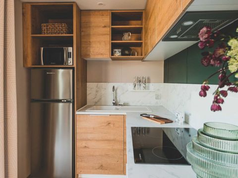 MOBILHOME 4 personnes - PREMIUM "TERRE et DUNE" - 32m² -  terrasse couverte 19 M²- 2 chambres - Nouveauté 2024