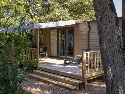 MOBILHOME 6 personnes - PREMIUM "TERRE et FORET" - 35m² -  3 chambres - terrasse couverte 23M²-Nouveauté 2024