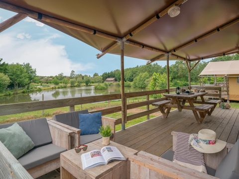 TENTE TOILE ET BOIS 8 personnes - Safari Lodge 8p