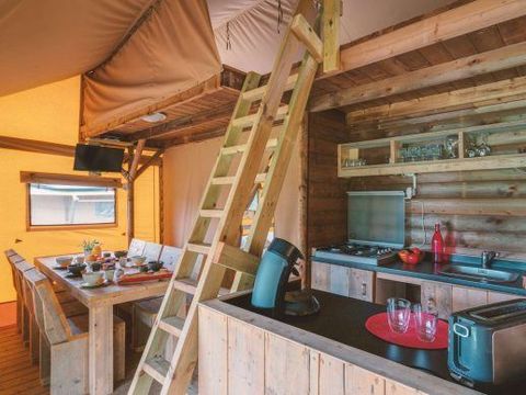 TENTE TOILE ET BOIS 8 personnes - Safari Lodge 8p