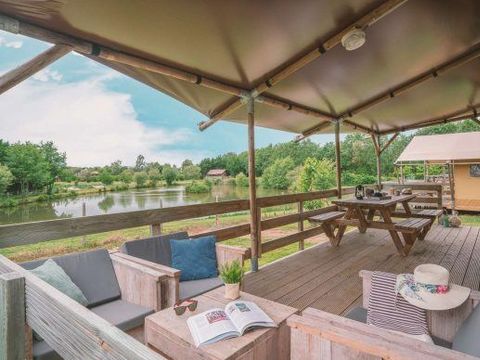 TENTE TOILE ET BOIS 8 personnes - Safari Lodge 8p