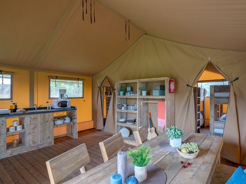 TENTE TOILE ET BOIS 6 personnes - Woody lodge 2chambres sans sanitaires