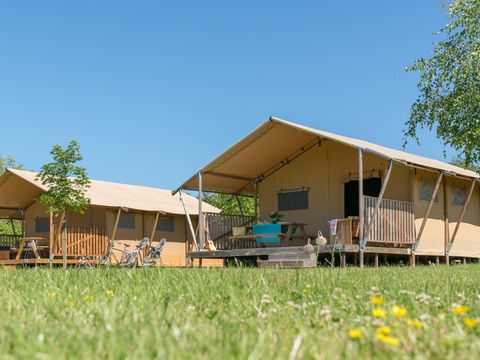 TENTE TOILE ET BOIS 6 personnes - Woody lodge 2chambres sans sanitaires