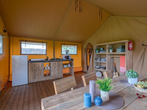 TENTE TOILE ET BOIS 6 personnes - Woody lodge 2chambres sans sanitaires
