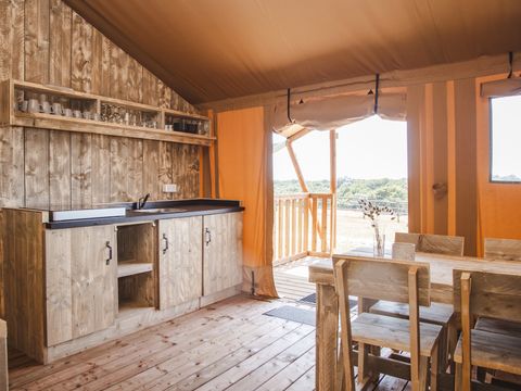 TENTE TOILE ET BOIS 7 personnes - Safari Lodge