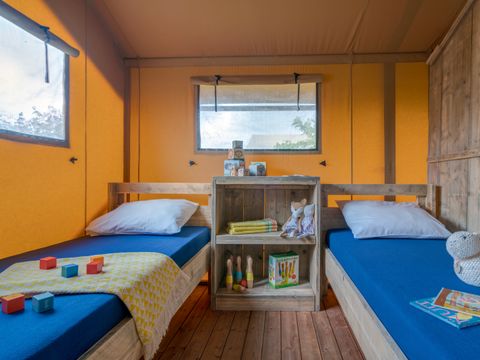 TENTE TOILE ET BOIS 6 personnes - Woody Lodge, Climatisée - 3 chambres