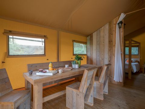 TENTE TOILE ET BOIS 6 personnes - Safari Lodge, 6p Climatisée
