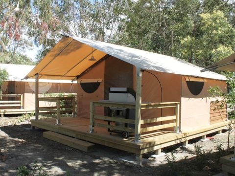 TENTE TOILE ET BOIS 5 personnes - SAMOA