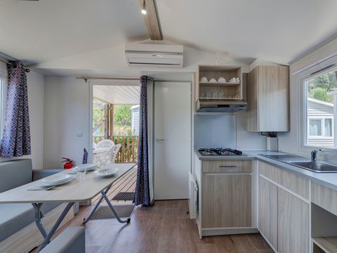 MOBILHOME 6 personnes - Comfort | 2 Ch. | 4/6 Pers. | Terrasse simple | Clim.