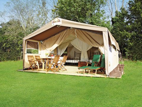 TENTE TOILE ET BOIS 6 personnes - Tente Safari | Tente Safari | 2 Ch. | 5/6 Pers. | Terrasse simple