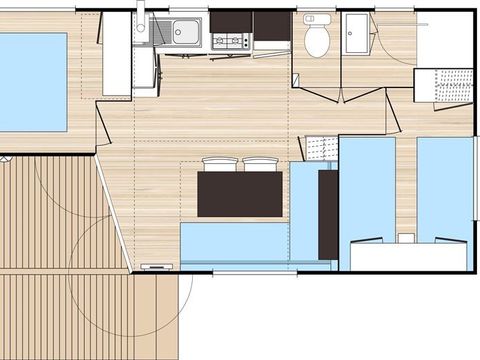 MOBILHOME 4 personnes - MH2 Les Causses Standard