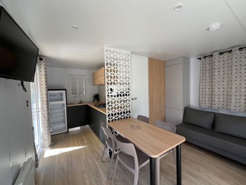 MOBILHOME 4 personnes - MH Premium Grand Large Les Cévennes 30m² (2ch-4pers) + terrasse semi-couverte + climatisation