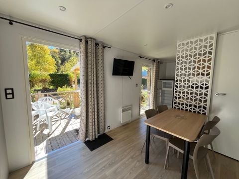 MOBILHOME 4 personnes - MH Premium Grand Large Les Cévennes 30m² (2ch-4pers) + terrasse semi-couverte + climatisation