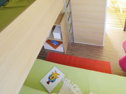 BUNGALOW TOILÉ 4 personnes - Tithome avec sanitaire (sans salle de bain avec WC)