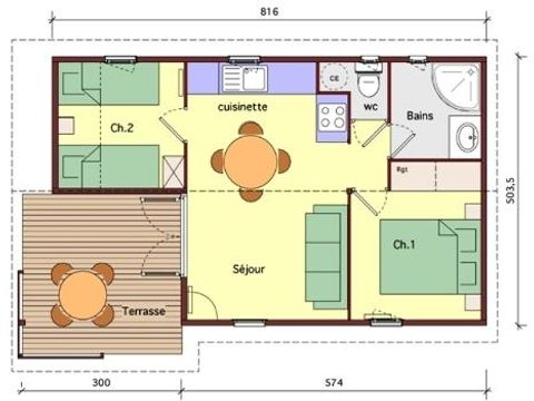 CHALET 7 personnes - Chalet Alizé XL