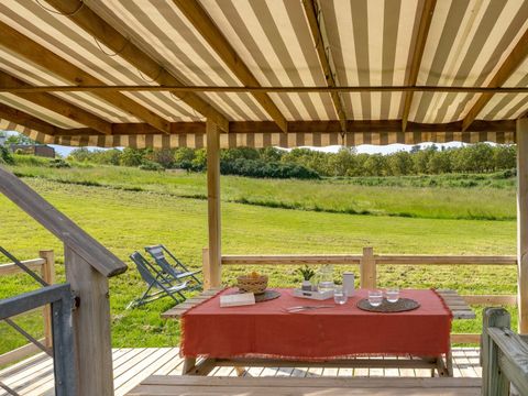 MOBILHOME 4 personnes - COTTAGE PANORAMIQUE 4p 2ch ***