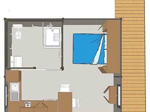 CHALET 2 personnes - Studio PMR