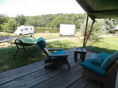 TENTE TOILE ET BOIS 5 personnes - Safari Eco