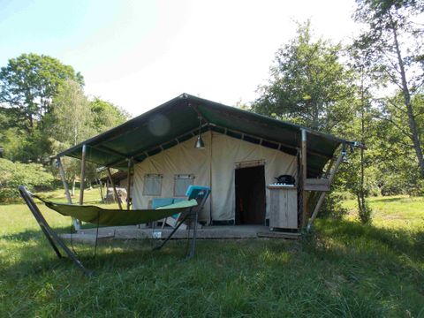 Tente en toile et en bois 5 personnes - Safari Eco