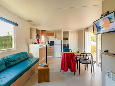 MOBILHOME 7 personnes - Premium  Jardin- 38.5m² - 3 chambres - 2 SDB-  2 WC