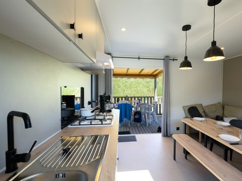 MOBILHOME 6 personnes - Privilège  33m² - 3 chambres - 6 pers - Vue dune