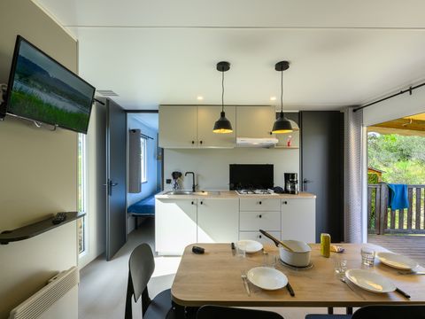 MOBILHOME 6 personnes - Privilège  33m² - 3 chambres - 6 pers - Vue dune
