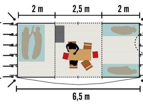 TENTE 4 personnes - Forfait Ready to Camp