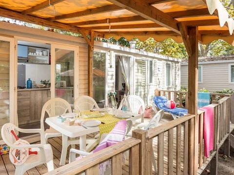 MOBILHOME 7 personnes - Family Clim. 3 Ch. 6/7 Pers.