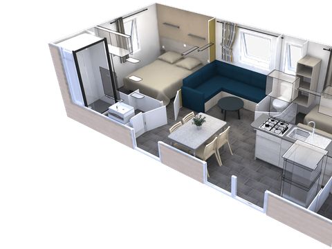 MOBILHOME 6 personnes -  Mobil-home EVO 29 clim et Télévision 4/6 personnes