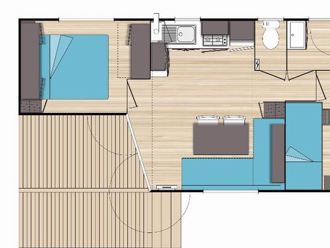 MOBILHOME 4 personnes - O'HARA SB 784TI