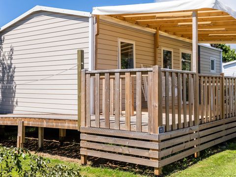 MOBILHOME 6 personnes - Mobil-home | Comfort | 2 Ch. | 4/6 Pers. | *Terrasse surélevée* | 1 SDB | Clim. | TV