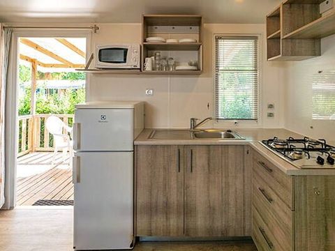 MOBILHOME 6 personnes - Mobil-home | Comfort | 3 Ch. | 6 Pers. | Terrasse surélevée | TV