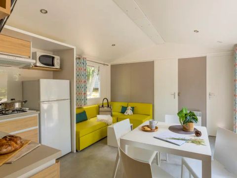 MOBILHOME 6 personnes - Mobil Home Aqua 3 chambres 6 personnes TV