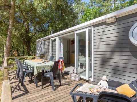 MOBILHOME 6 personnes - Mobil Home Aqua 3 chambres 6 personnes TV