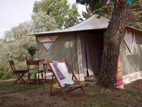 Bungalow toilé 4 personnes - Muscade, sans sanitaires