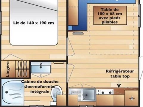 MOBILHOME 2 personnes - Eco 1 Chambre 