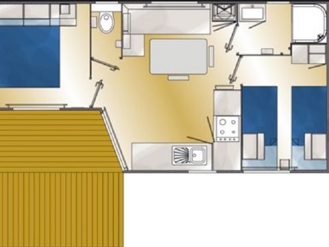 Mobilhome 4 personnes - Eco Pacifique