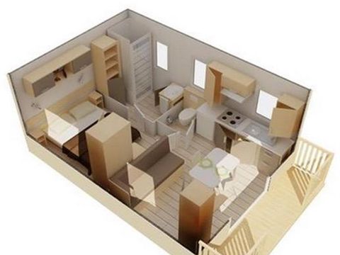 Mobilhome 3 personnes - Corsaire Confort