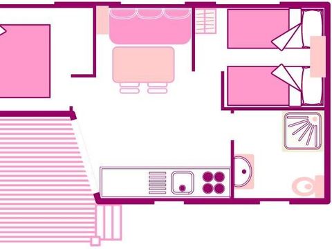 MOBILHOME 4 personnes - OHARA TYPE 2