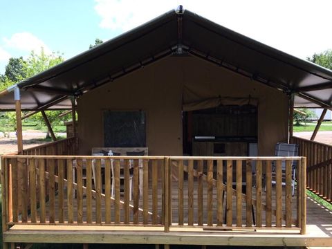 TENTE TOILE ET BOIS 4 personnes - Tente Lodge 3 Pièces 4 Personnes