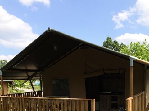 TENTE TOILE ET BOIS 4 personnes - Tente Lodge 3 Pièces 4 Personnes