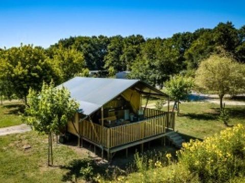 TENTE TOILE ET BOIS 4 personnes - Tente Lodge 3 Pièces 4 Personnes